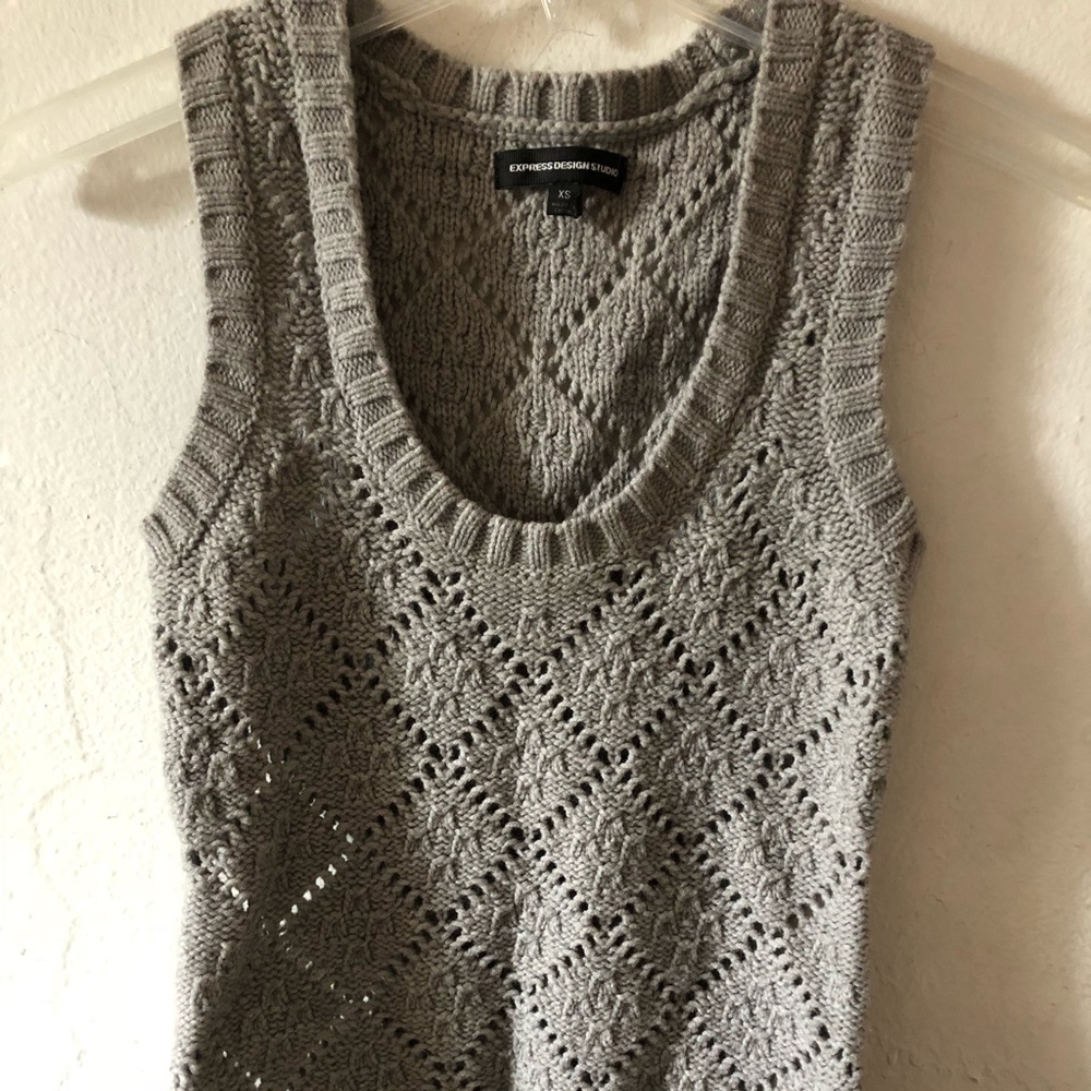 Gray Express Sweater Vest